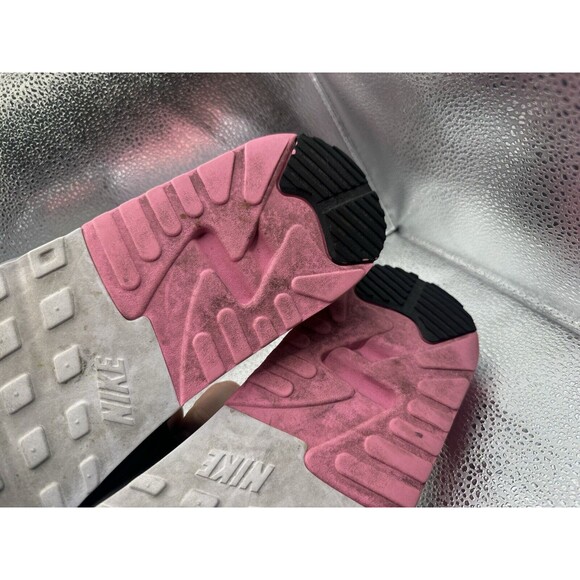 NIKE AIR MAX 90 SLIDES‎ WHITE ROSE PINK SMOKE Sz 15 BQ4635 100 LIGHT INFRARED - Picture 6 of 7